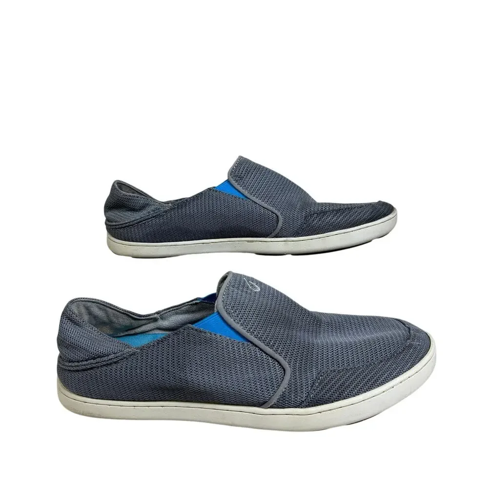 OluKai Nohea Mesh Slip-On Shoes Moisture Wicking Non-Slip Boat Beach Men’s Sz 11